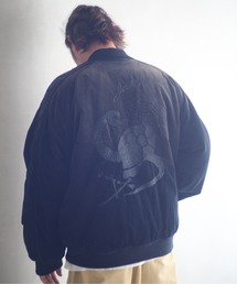 ADAMPATEK/aged velour souvenir jacket/エイジング加工リバーシブルベロアスカジャン