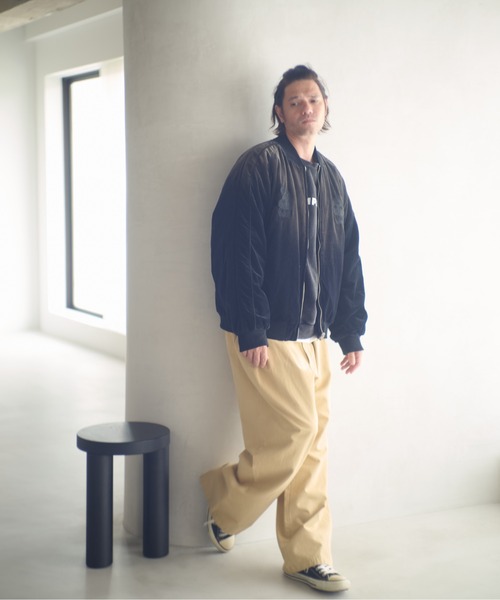 ADAM PATEK（アダムパテック）の「ADAMPATEK/aged velour souvenir jacket/エイジング加工リバーシブルベロアスカジャン（ブルゾン・メンズ・ブラック×ホワイト/ブラック×ブラック・1/2）」の17枚目の写真