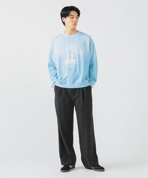 ヘンリクビブスコフ　ストライプ　パンツ　ワイドパンツ　ビッグストライプ　2タック ヘンリクビブスコフ ストライプ パンツ ワイドパンツ ビッグストライプ