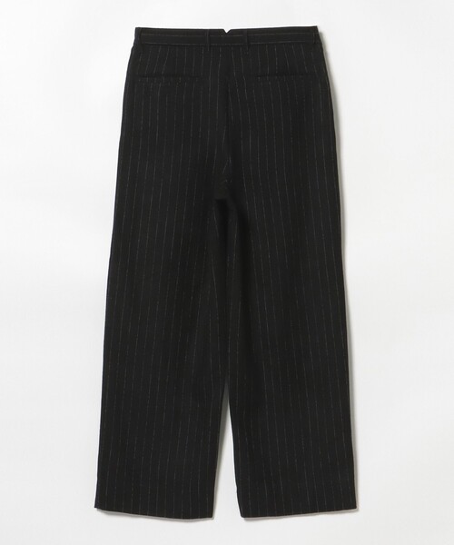 2色展開】起毛 ストライプ 2タック ワイドパンツ（スラックス）｜BEAMS
