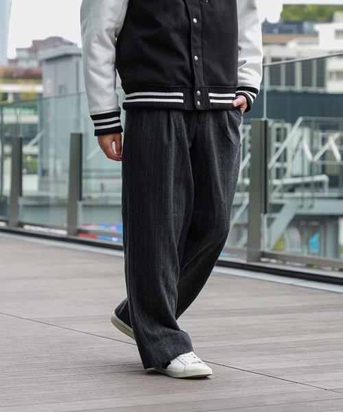 SEQUEL ストライプ テーパードパンツ L SEQUEL ストライプ テーパードパンツ L