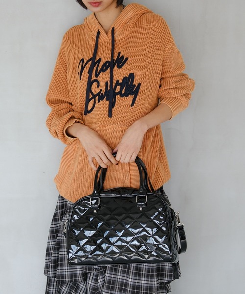 PAGEBOY(ページボーイ)の「キルティングボストンBAG(ボストンバッグ・レディース・ベージュ/ブラック・FREE)」の3枚目の写真