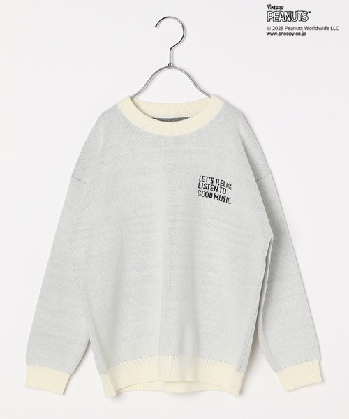 PEANUTS（ピーナッツ）の「[お家で洗える♪]【PEANUTS×BAYFLOW】ピーナッツニット(KIDS)（ニット/セーター・キッズ・オフホワイト/オレンジ/ネイビー/ベージュ・150cm/130cm/110cm）」の2枚目の写真