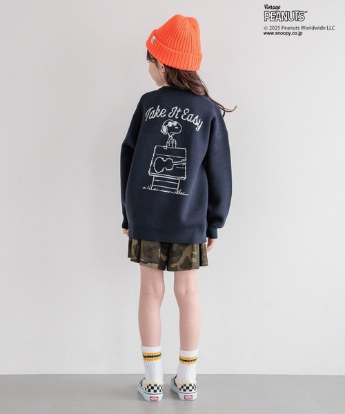 PEANUTS（ピーナッツ）の「[お家で洗える♪]【PEANUTS×BAYFLOW】ピーナッツニット(KIDS)（ニット/セーター・キッズ・オフホワイト/オレンジ/ネイビー/ベージュ・150cm/130cm/110cm）」の5枚目の写真