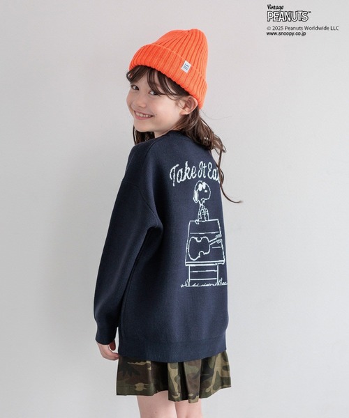 PEANUTS（ピーナッツ）の「[お家で洗える♪]【PEANUTS×BAYFLOW】ピーナッツニット(KIDS)（ニット/セーター・キッズ・オフホワイト/オレンジ/ネイビー/ベージュ・150cm/130cm/110cm）」の19枚目の写真