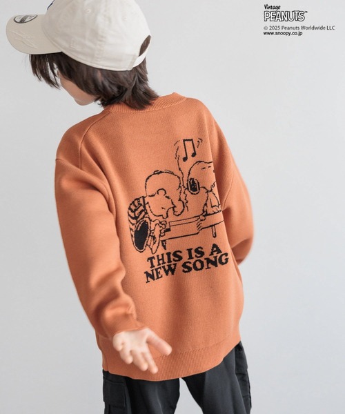 PEANUTS（ピーナッツ）の「[お家で洗える♪]【PEANUTS×BAYFLOW】ピーナッツニット(KIDS)（ニット/セーター・キッズ・オフホワイト/オレンジ/ネイビー/ベージュ・150cm/130cm/110cm）」の17枚目の写真