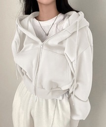 short zip up hoodie