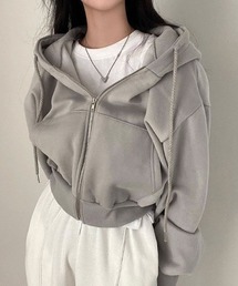 short zip up hoodie
