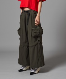 ノントーキョー non tokyo リブパンツ♡ NONTOKYO 】PRINT RIB WIDE PANTS (QUILTING) | A