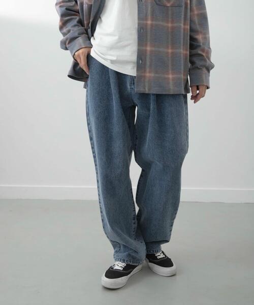 ITEMS URBANRESEARCH(アイテムズ アーバンリサーチ)の「Dusty Wide Tapered Jeans(その他パンツ・メンズ・ブラック系その他/ベージュ系その他/ブルー系その他・MEDIUM/LARGE)」の20枚目の写真