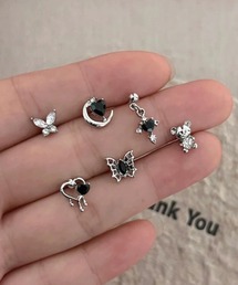 /Bz/モチーフピアス6点セット/6点セット(RZ)