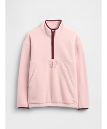 GAP（ギャップ）の「ボア Gapロゴ ハーフジップ プルオーバー (キッズ