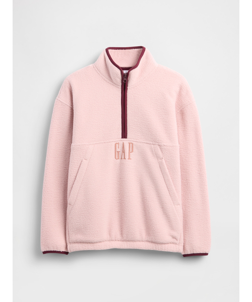 セール】ボア Gapロゴ ハーフジップ プルオーバー (キッズ