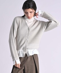 RAW FUDGE（ローファッジ）の「タフタ切替カーディガン（カーディガン/ボレロ）」