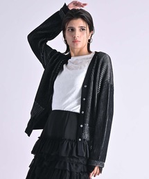 RAW FUDGE（ローファッジ）の「タフタ切替カーディガン（カーディガン/ボレロ）」