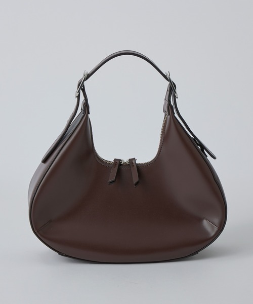 Lui's（ルイス）の「MAY別注レザーワンハンドルハーフムーンバッグ（ハンドバッグ・レディース・ブラック/ブラウン系その他/ブラウン・FREE）」の2枚目の写真