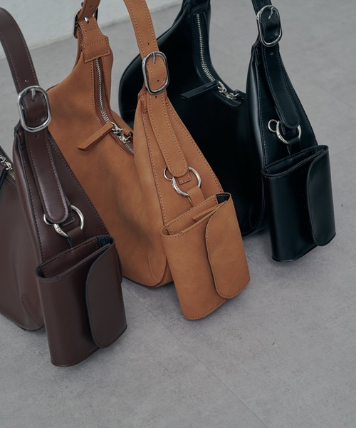 Lui's（ルイス）の「MAY別注レザーワンハンドルハーフムーンバッグ（ハンドバッグ・レディース・ブラック/ブラウン系その他/ブラウン・FREE）」の14枚目の写真