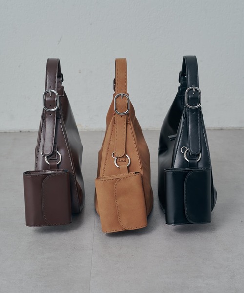 Lui's（ルイス）の「MAY別注レザーワンハンドルハーフムーンバッグ（ハンドバッグ・レディース・ブラック/ブラウン系その他/ブラウン・FREE）」の15枚目の写真