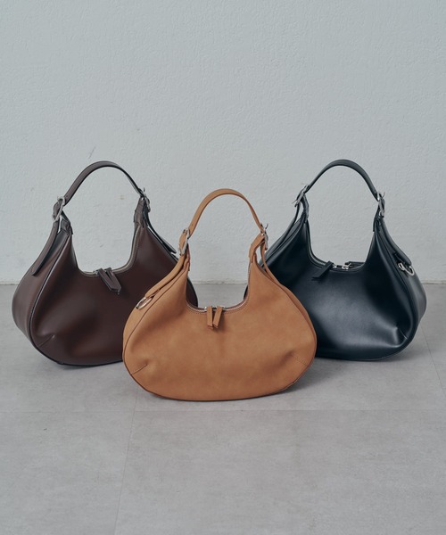 Lui's（ルイス）の「MAY別注レザーワンハンドルハーフムーンバッグ（ハンドバッグ・レディース・ブラック/ブラウン系その他/ブラウン・FREE）」の16枚目の写真