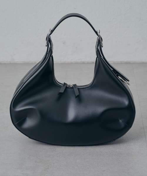 MAY別注レザーワンハンドルハーフムーンバッグ（ハンドバッグ）｜Lui's