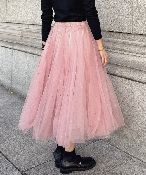 クリスタルチュールスカート（スカート）｜JENNE（ジェンヌ）の