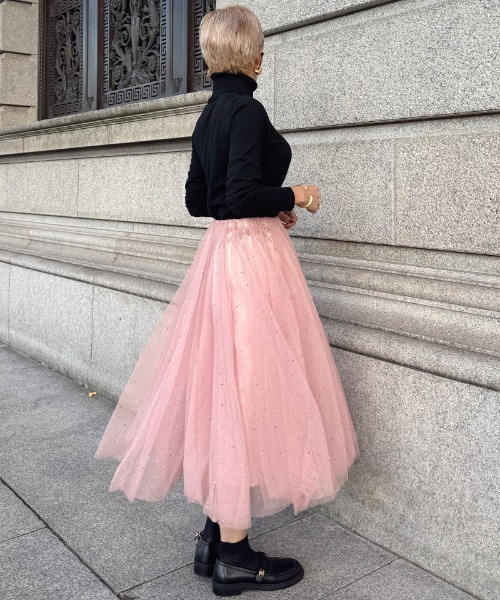 Prima Ballerina チュールレイヤードスカート ピンク ♢Prima