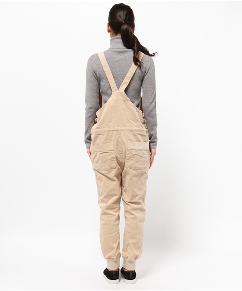 LBC（エルビーシー）の「コットンポリコーデュロイ裾リブサロペット（その他パンツ・レディース・ネイビー/ベージュ/ブラウン・LARGE/MEDIUM）」の6枚目の写真