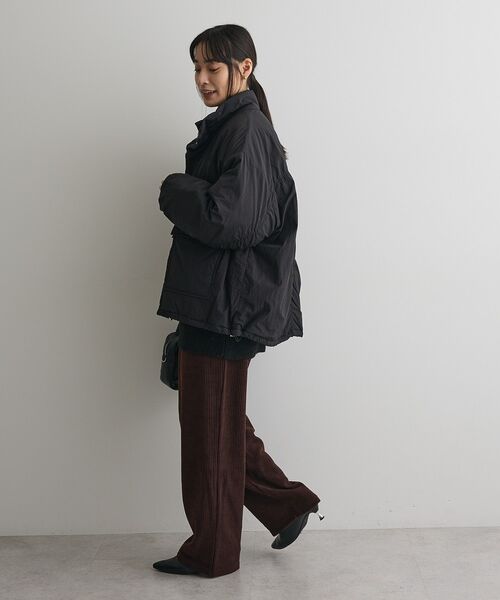 CRAFT STANDARD BOUTIQUE（クラフトスタンダードブティック）の「ライト中綿ビッグブルゾン◆（ブルゾン・レディース・ブラック/アイボリー/ブラウン・FREE）」の12枚目の写真