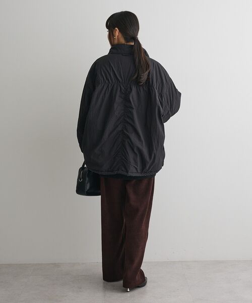 CRAFT STANDARD BOUTIQUE（クラフトスタンダードブティック）の「ライト中綿ビッグブルゾン◆（ブルゾン・レディース・ブラック/アイボリー/ブラウン・FREE）」の13枚目の写真