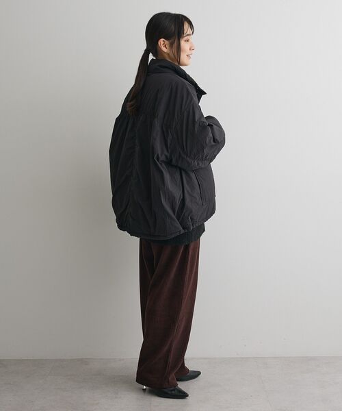 CRAFT STANDARD BOUTIQUE（クラフトスタンダードブティック）の「ライト中綿ビッグブルゾン◆（ブルゾン・レディース・ブラック/アイボリー/ブラウン・FREE）」の14枚目の写真