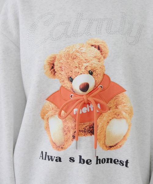 キラキラロゴクマ裏起毛スウェット（スウェット）｜continuer de NICE