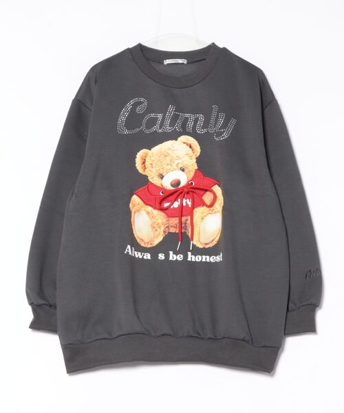 セール】キラキラロゴクマ裏起毛スウェット（スウェット）｜continuer