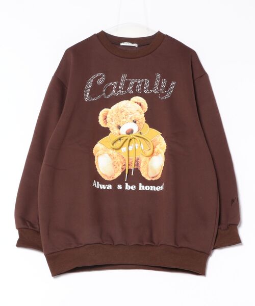 セール】キラキラロゴクマ裏起毛スウェット（スウェット）｜continuer