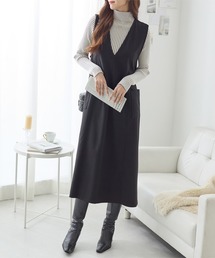 ReDial（リダイアル）の「ウールライクジャンパースカート（ジャンパースカート）」