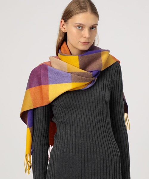 Joshua Ellis ブロックチェック ストール（ストール/ショール