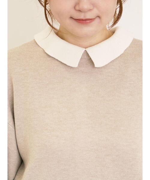 Samansa Mos2（サマンサ モスモス）の「【ゆべし×Samansa Mos2】マルチWAYニット（カーディガン/ボレロ・レディース・ベージュ/キャメル/ブラック/レッド・F）」の12枚目の写真