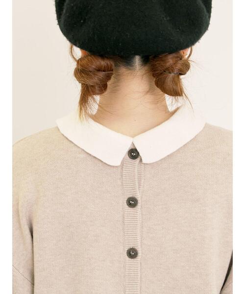 Samansa Mos2（サマンサ モスモス）の「【ゆべし×Samansa Mos2】マルチWAYニット（カーディガン/ボレロ・レディース・ベージュ/キャメル/ブラック/レッド・F）」の13枚目の写真