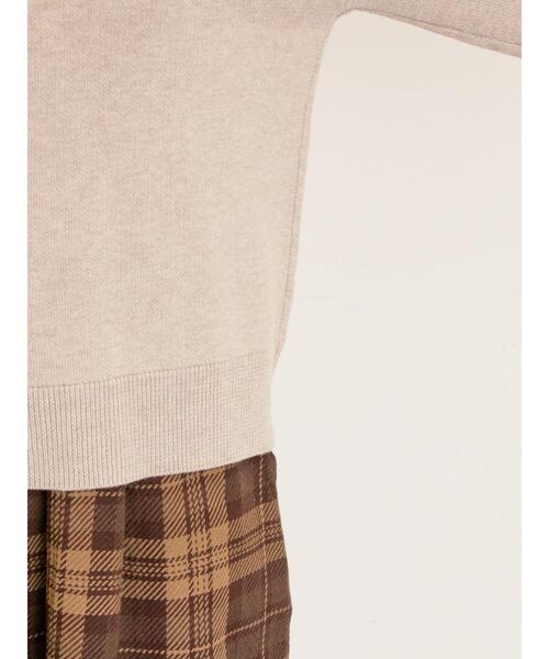 Samansa Mos2（サマンサ モスモス）の「【ゆべし×Samansa Mos2】マルチWAYニット（カーディガン/ボレロ・レディース・ベージュ/キャメル/ブラック/レッド・F）」の16枚目の写真