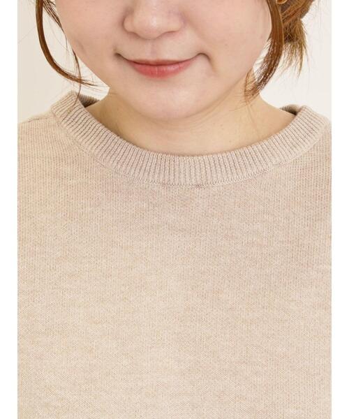 Samansa Mos2（サマンサ モスモス）の「【ゆべし×Samansa Mos2】マルチWAYニット（カーディガン/ボレロ・レディース・ベージュ/キャメル/ブラック/レッド・F）」の19枚目の写真