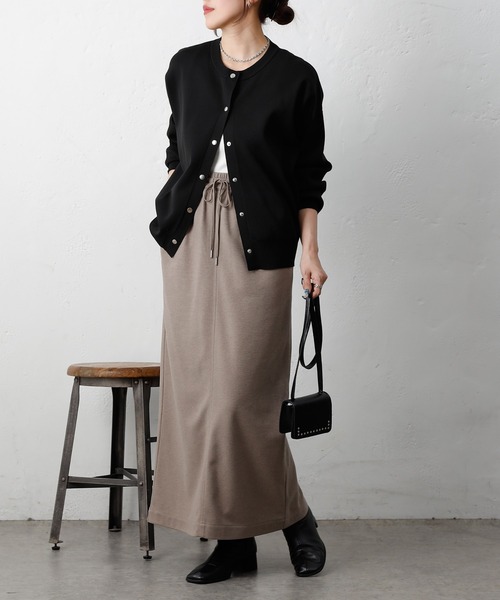 COLONY 2139（コロニートゥーワンスリーナイン）の「ウールライクジャージーイージースカート（スカート・レディース・アイボリー/チャコールグレー/ブラウン・FREE）」の18枚目の写真