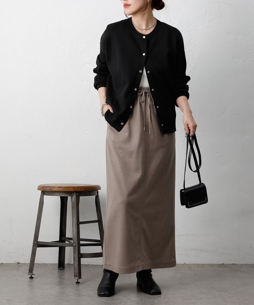 COLONY 2139（コロニートゥーワンスリーナイン）の「ウールライクジャージーイージースカート（スカート・レディース・アイボリー/チャコールグレー/ブラウン・FREE）」の17枚目の写真