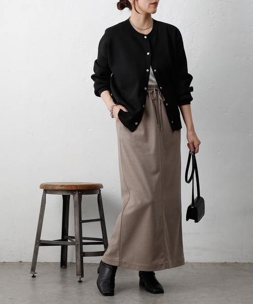 COLONY 2139（コロニートゥーワンスリーナイン）の「ウールライクジャージーイージースカート（スカート・レディース・アイボリー/チャコールグレー/ブラウン・FREE）」の20枚目の写真