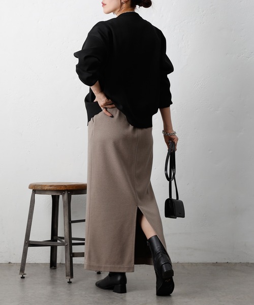 COLONY 2139（コロニートゥーワンスリーナイン）の「ウールライクジャージーイージースカート（スカート・レディース・アイボリー/チャコールグレー/ブラウン・FREE）」の19枚目の写真