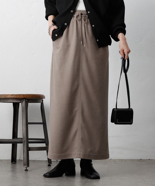 COLONY 2139（コロニートゥーワンスリーナイン）の「ウールライクジャージーイージースカート（スカート・レディース・アイボリー/チャコールグレー/ブラウン・FREE）」の13枚目の写真