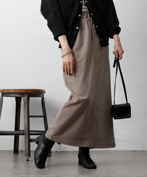 COLONY 2139（コロニートゥーワンスリーナイン）の「ウールライクジャージーイージースカート（スカート・レディース・アイボリー/チャコールグレー/ブラウン・FREE）」の16枚目の写真