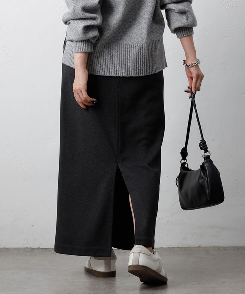 COLONY 2139（コロニートゥーワンスリーナイン）の「ウールライクジャージーイージースカート（スカート・レディース・アイボリー/チャコールグレー/ブラウン・FREE）」の10枚目の写真