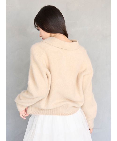 セール】【HIGH QUALITY】フォックスカシミヤニットポロ（ニット