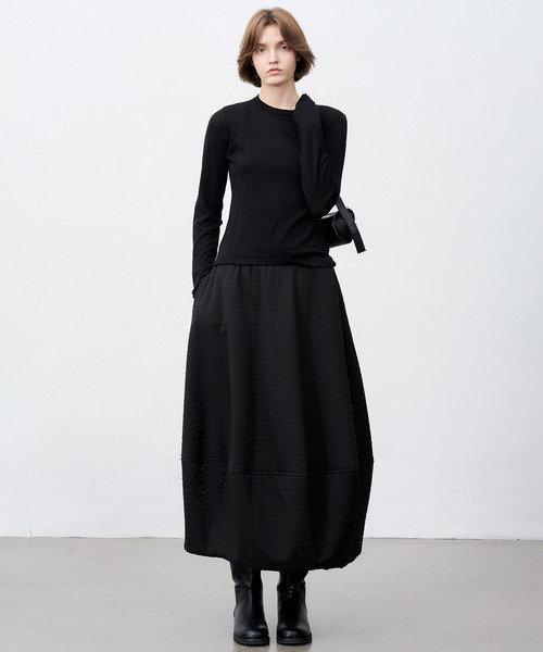 tageechita】ジャカードキルティングバルーンスカート（スカート