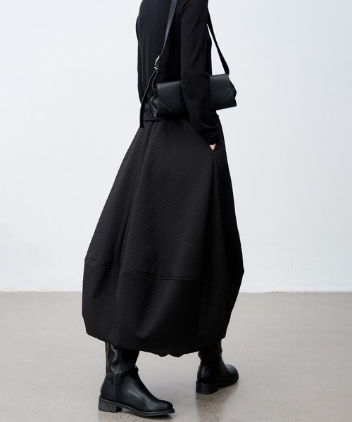 tageechita】ジャカードキルティングバルーンスカート（スカート