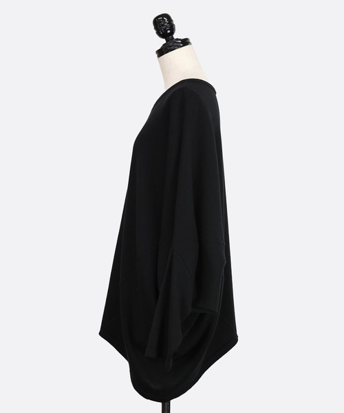 and it_(アンドイット)の「前後2wayバンザイドルマンコットンニット(ニット/セーター・レディース・ネイビー/グレー/ブラック/スモークピンク・FREE)」の5枚目の写真